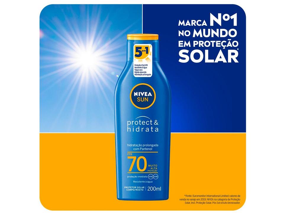 Protetor Solar Corporal Nivea FPS 70 Sun - 8