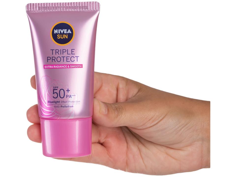 Protetor Solar Facial Nivea FPS 50 Sun - Tripla Proteção 40ml - 4
