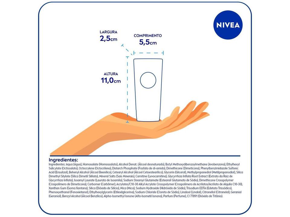 Protetor Solar Facial Nivea FPS 50 Sun - Tripla Proteção Loção Antissinais 40ml - 5