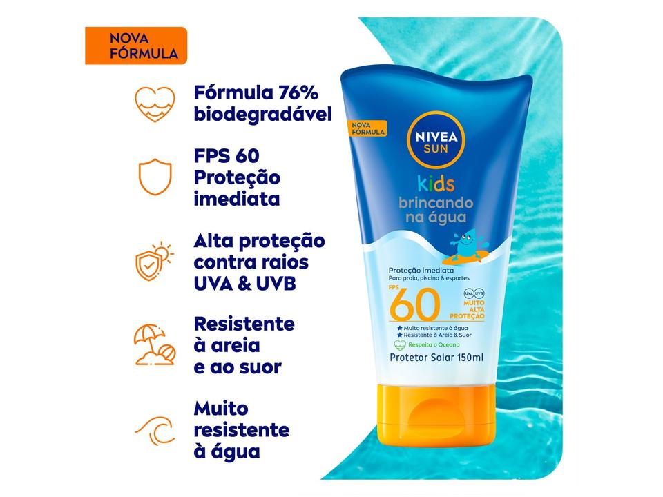 Protetor Solar Infantil Corporal Nivea Sun Kids FPS 60 - 4