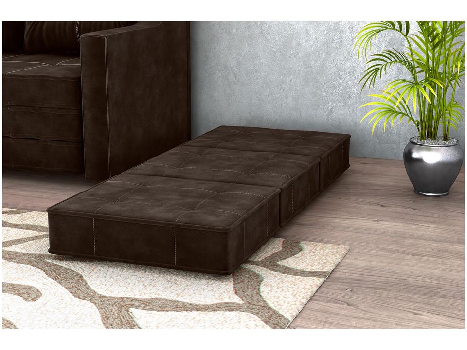 Puff Cama Solteiro Retangular Dobrável - 2