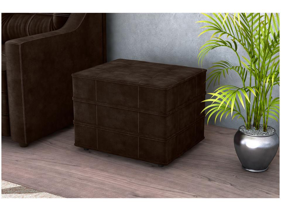 Puff Cama Solteiro Retangular Dobrável - 1