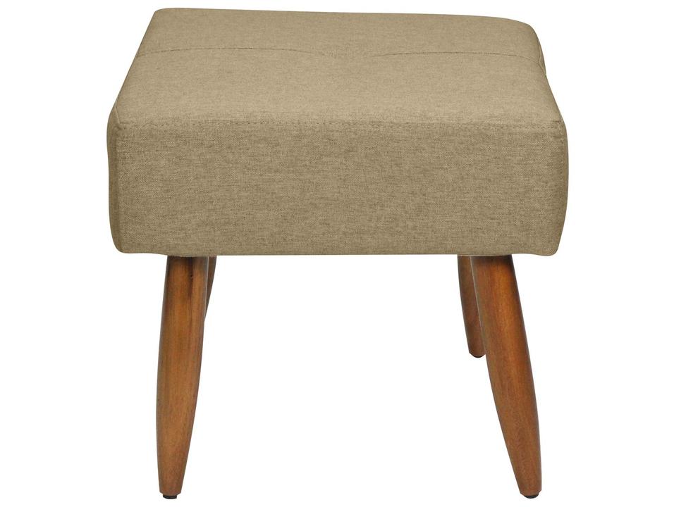 Puff Decorativo Quadrado Bege Pequim Matrix - 1