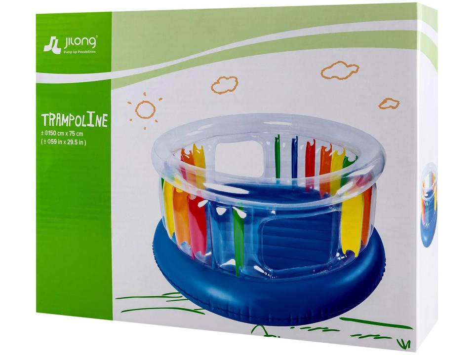 Pula Pula Inflável Jilong Trampolim Multicolorido - 8
