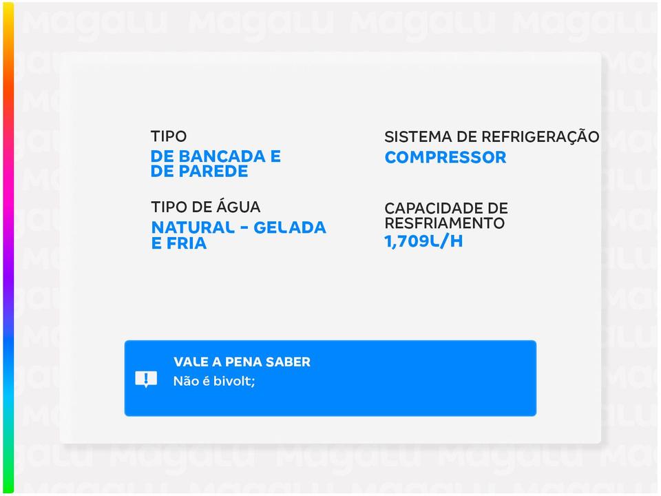 Purificador de Água Consul CPB36AF Com Refrigeração por Compressor Titanium - 1