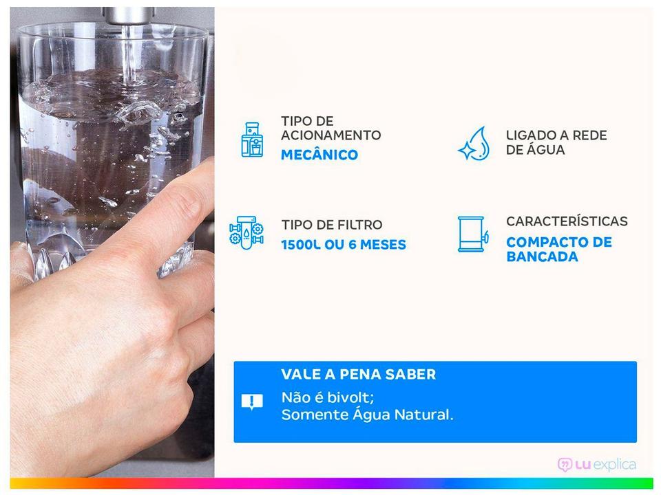 Purificador de Água Consul CPC31AB Compacto Com Filtragem Classe A Branco - 1