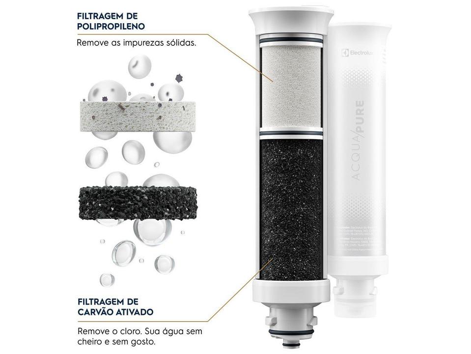 Purificador de Água Electrolux de Mesa Branco Acqua Pure4x Água Gelada Natural e Fria PE12B - 15