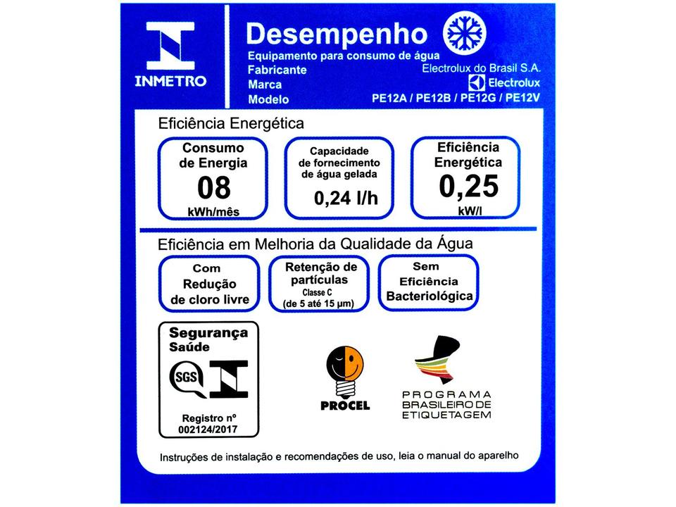 Purificador de Água Electrolux de Mesa Branco Acqua Pure4x Água Gelada Natural e Fria PE12B - 17