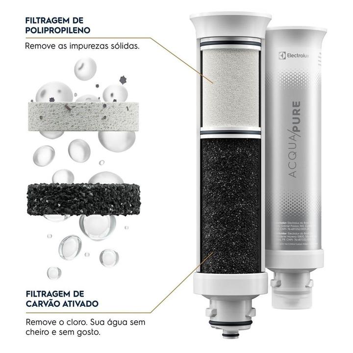 Purificador de Água Electrolux de Mesa Cinza Acqua Pure 4x Água Gelada e Natural PE12G - 6