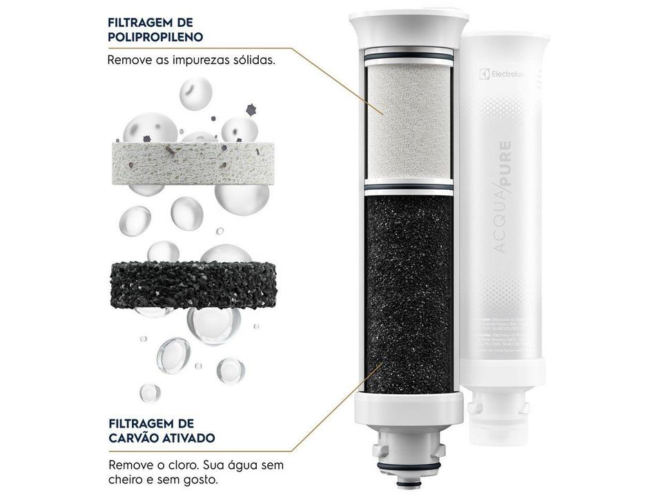Purificador de Água Electrolux de Mesa Cinza Acqua Pure4x Água Gelada e Natural PE12G - 12