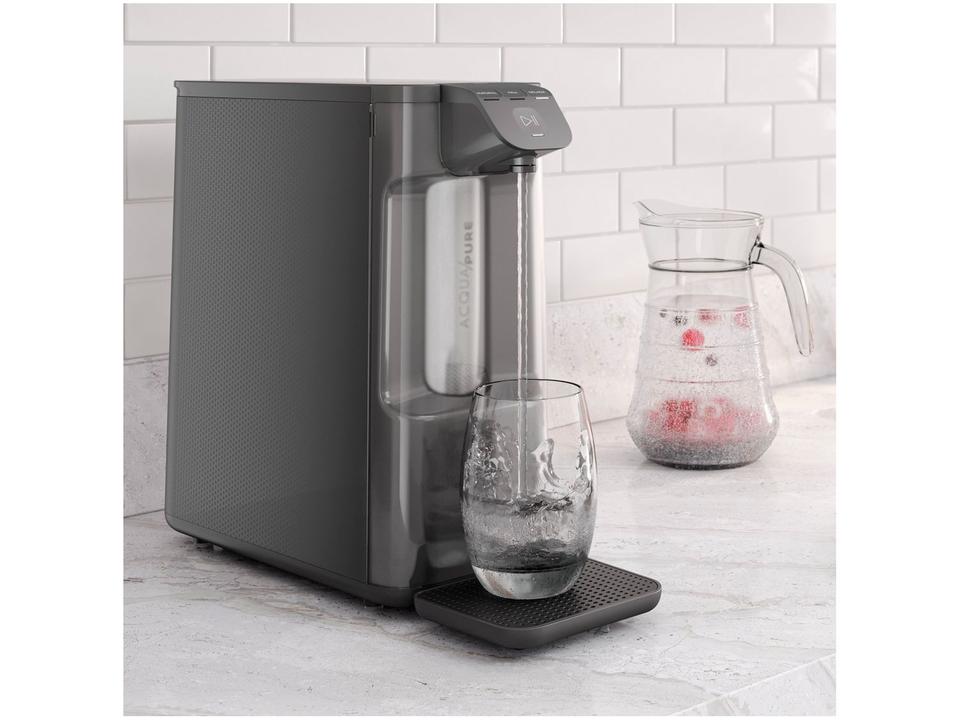 Purificador de Água Electrolux de Mesa Cinza Acqua Pure4x Água Gelada e Natural PE12G - 16