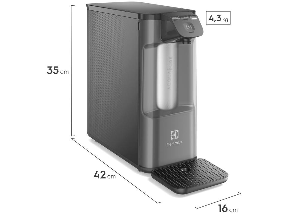 Purificador de Água Electrolux de Mesa Cinza Acqua Pure4x Água Gelada e Natural PE12G - 14