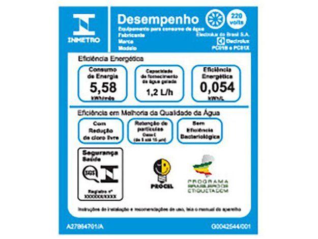 Purificador de Água Electrolux de Mesa Compressor Branco PC01B Água Gelada e Natural - 17