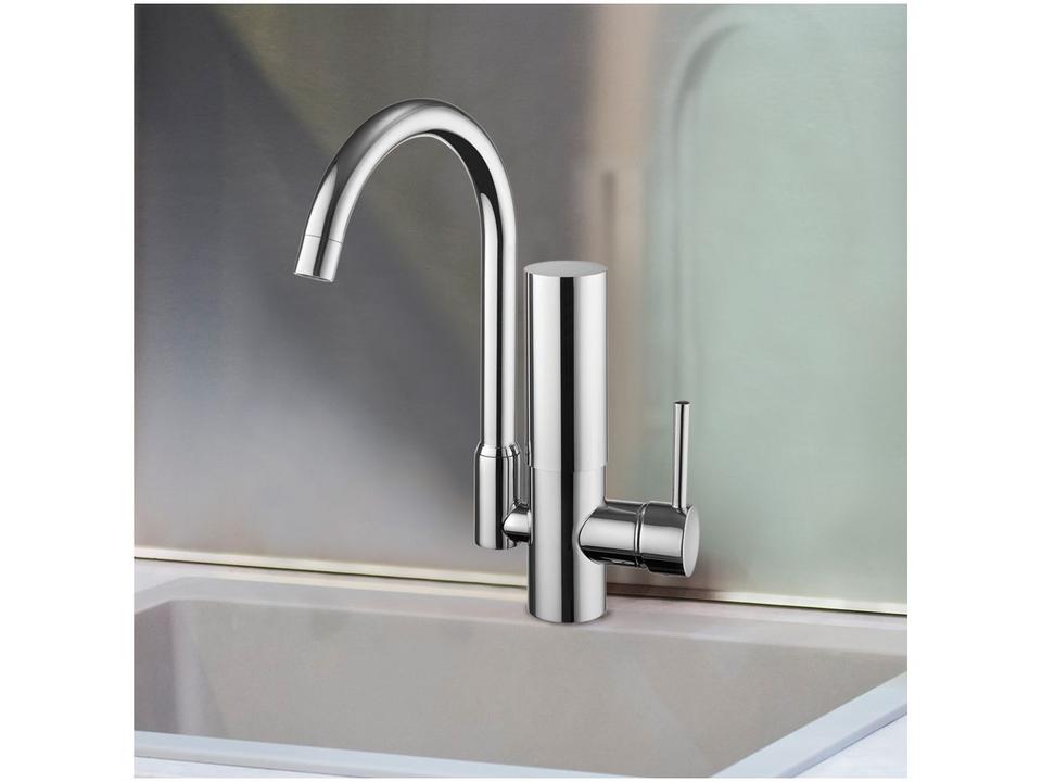 Purificador de Água Lorenzetti de Mesa Cromado - Monocomando Acqua Class 2243 C24 Água Natural - 2
