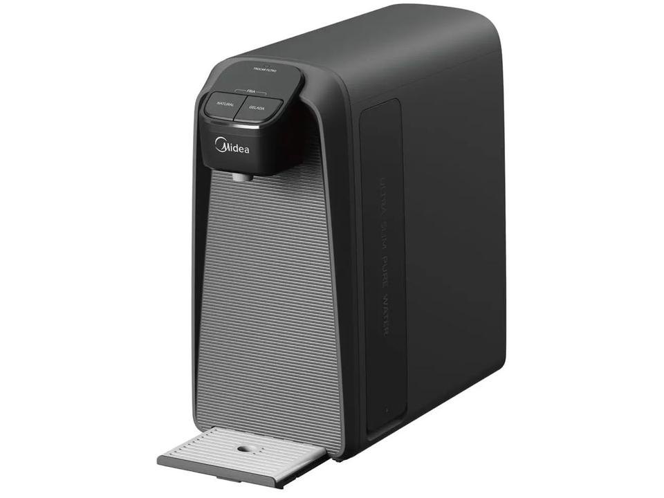 Purificador de Água Midea de Mesa e Parede Elétrico Cinza Slim Pure JDD2580TG Água Gelada e Natural - 4