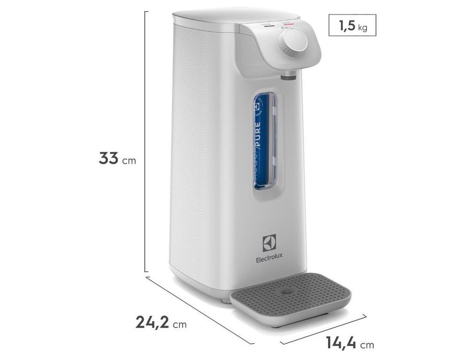 Purificador de Água Natural Electrolux de Bancada e Parede Branco Efficient PN10B - 14