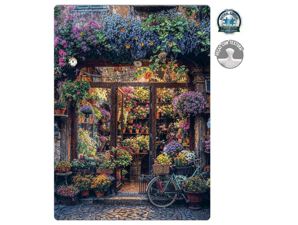 Qeubra-cabeça 500 Peças Floricultura Game Office - 1