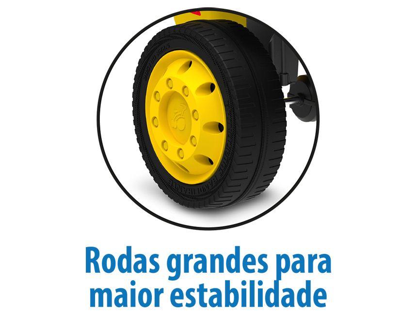 Quadriciclo Infantil a Pedal Amarelo Caminhão - 6