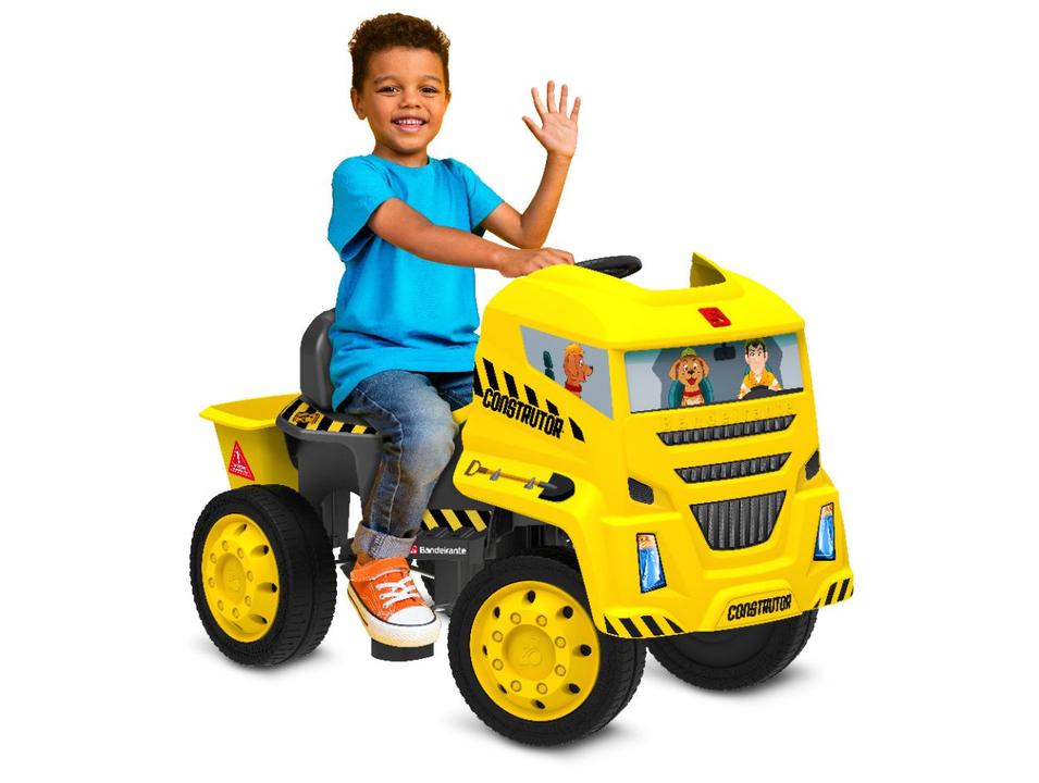 Quadriciclo Infantil a Pedal Amarelo Caminhão - 1