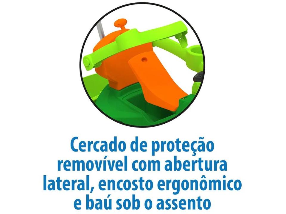 Quadriciclo Infantil a Pedal Verde Trator - 11