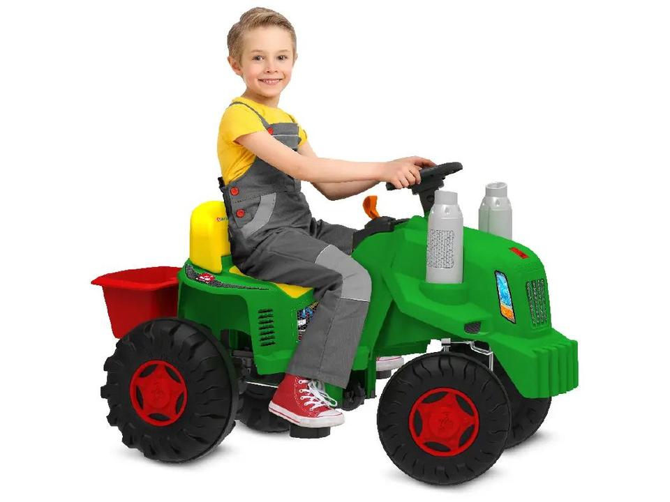 Quadriciclo Infantil a Pedal Verde Trator - 1