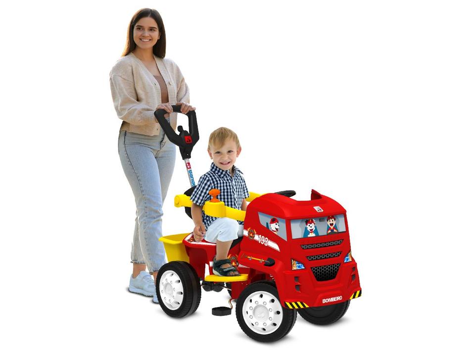 Quadriciclo Infantil a Pedal Vermelho Caminhão de - 1