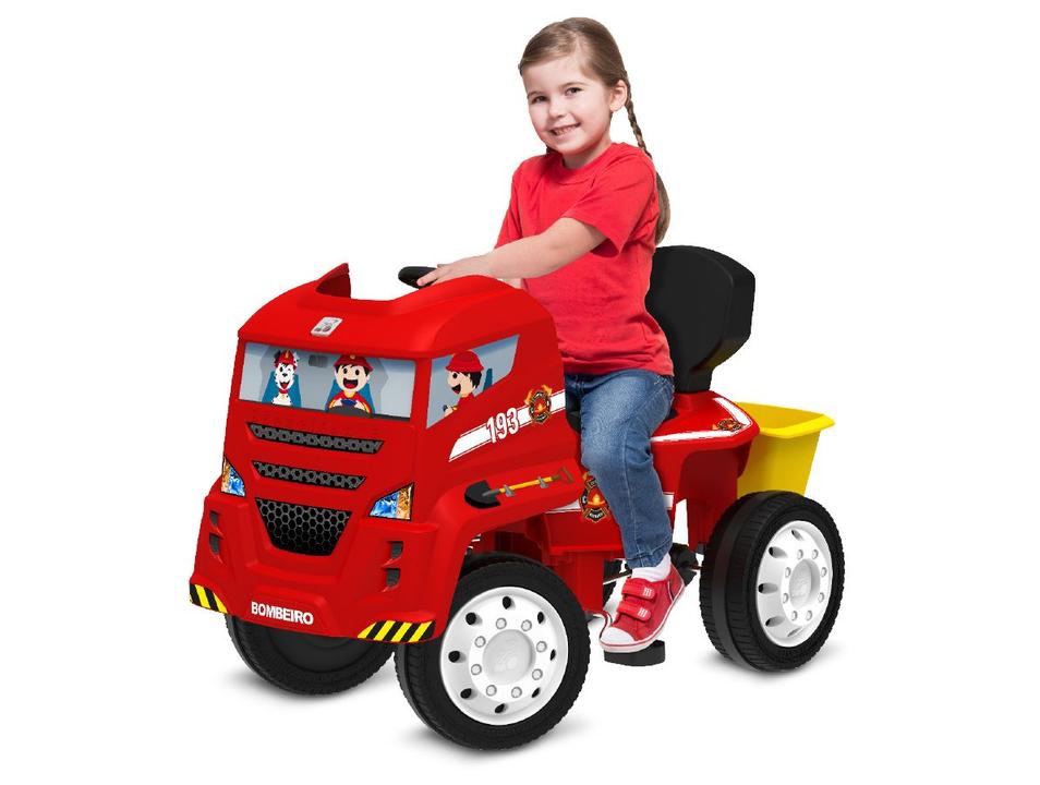 Quadriciclo Infantil a Pedal Vermelho Caminhão de - 2