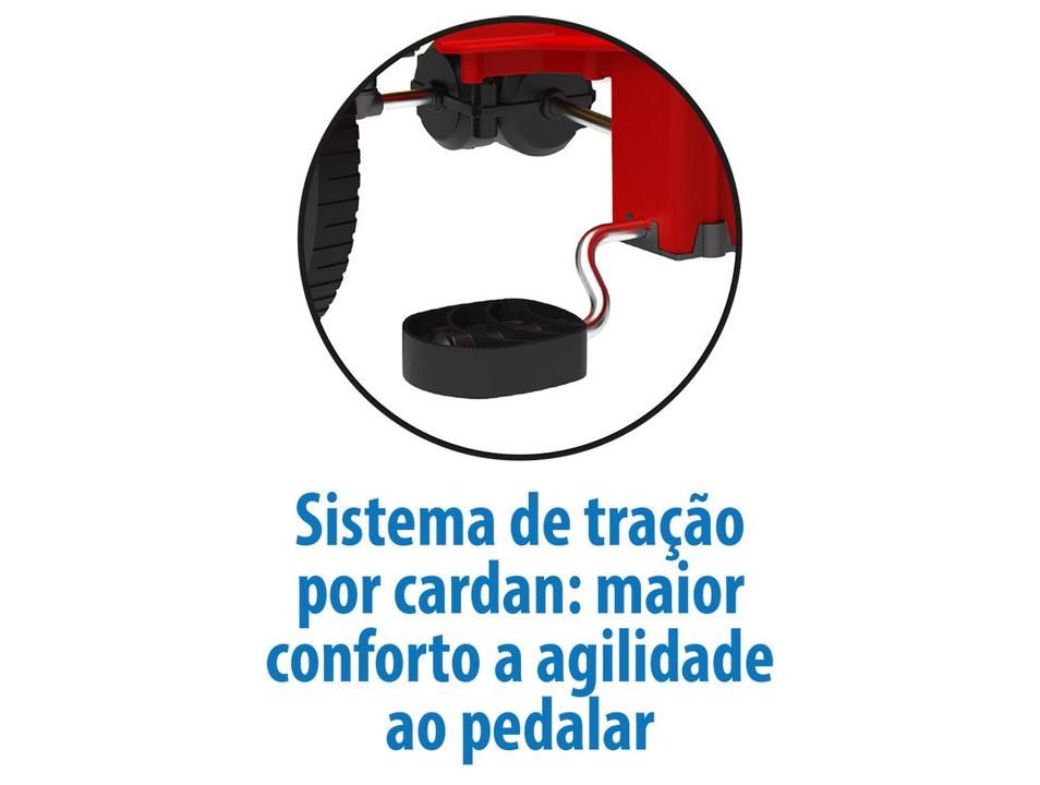 Quadriciclo Infantil a Pedal Vermelho Caminhão de - 6