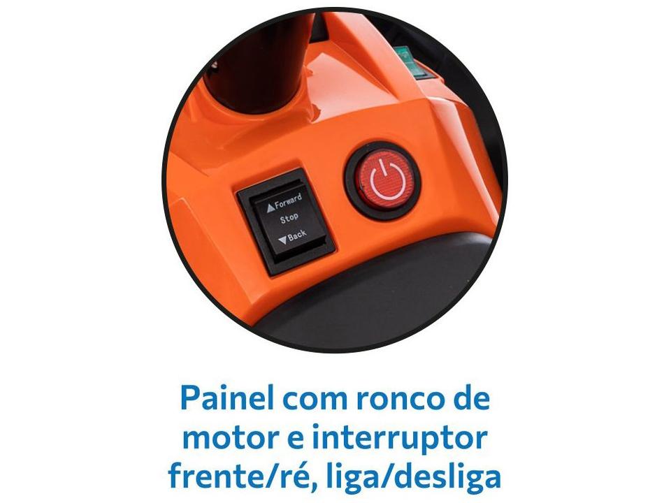 Quadriciclo Infantil Elétrico Laranja Bandeirante - 6