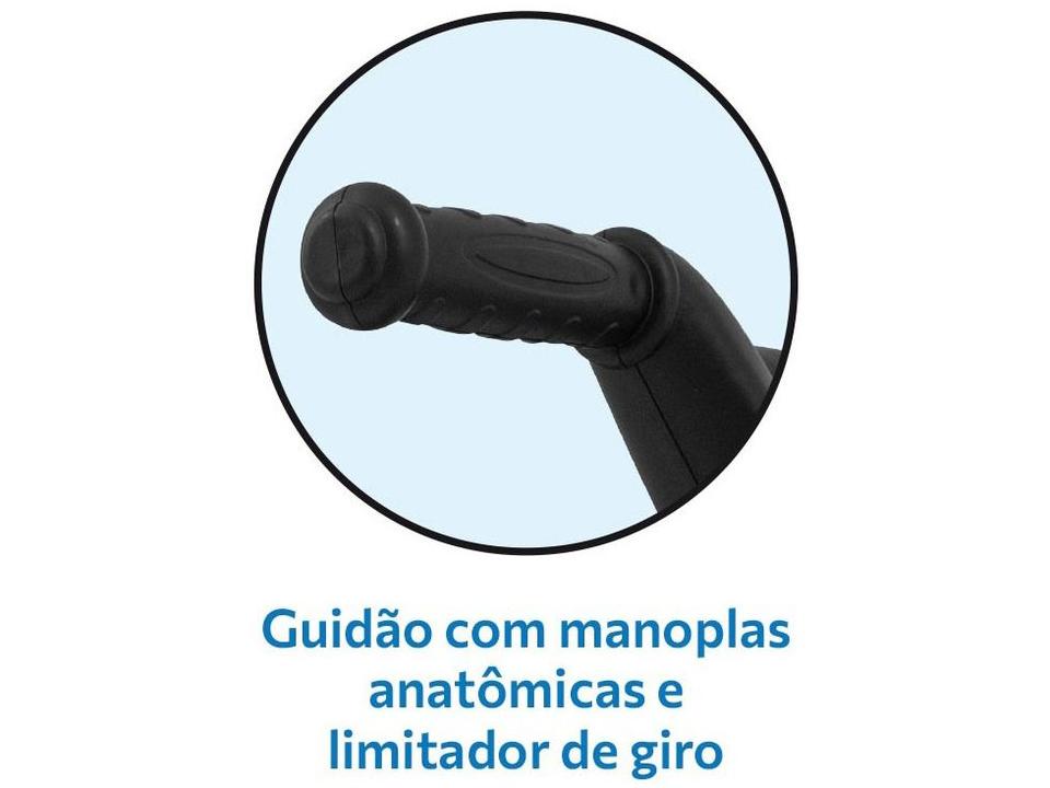 Quadriciclo Infantil Elétrico Preto e Rosa - 4