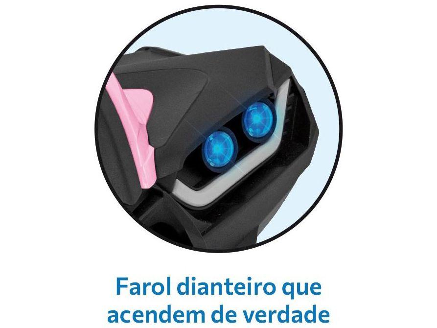 Quadriciclo Infantil Elétrico Preto e Rosa - 2