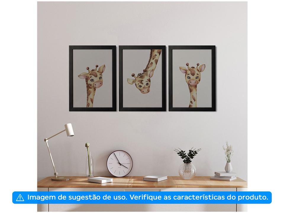 Quadro Decorativo Infantil Girafas 25x35cm - 1