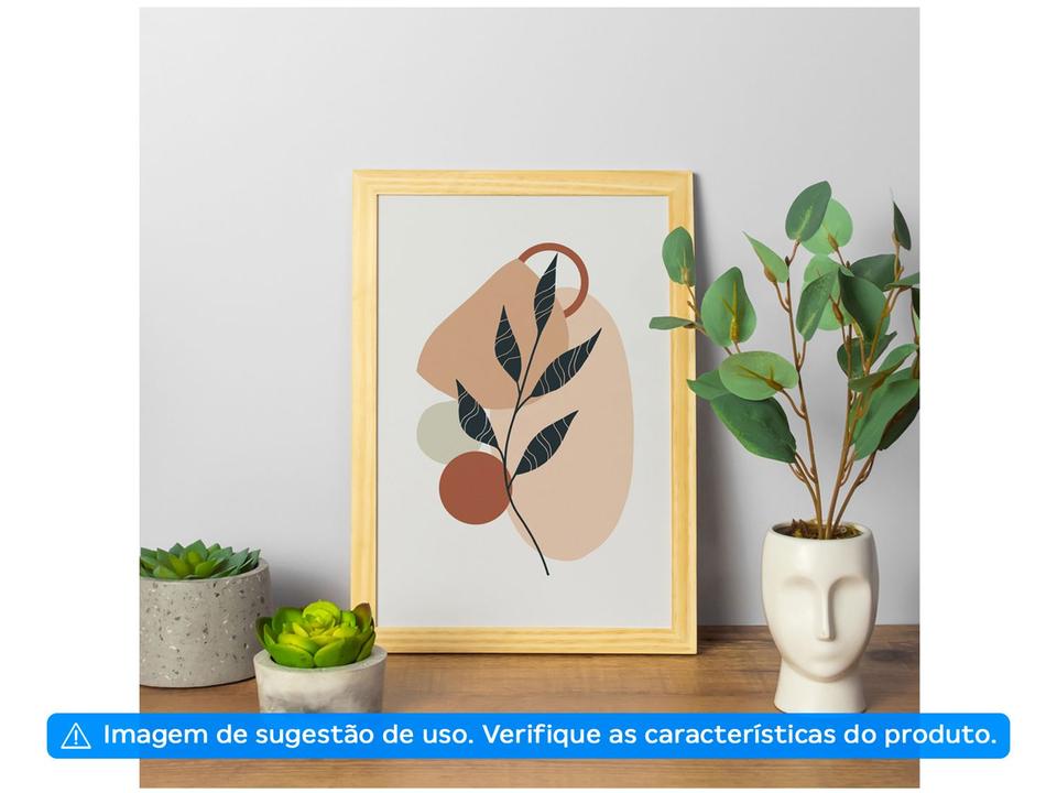 Quadro Decorativo Mid Century Folha Abstrato - 1