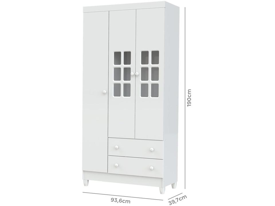 Quarto de Bebê Completo com Berço + Guarda Roupa - 11