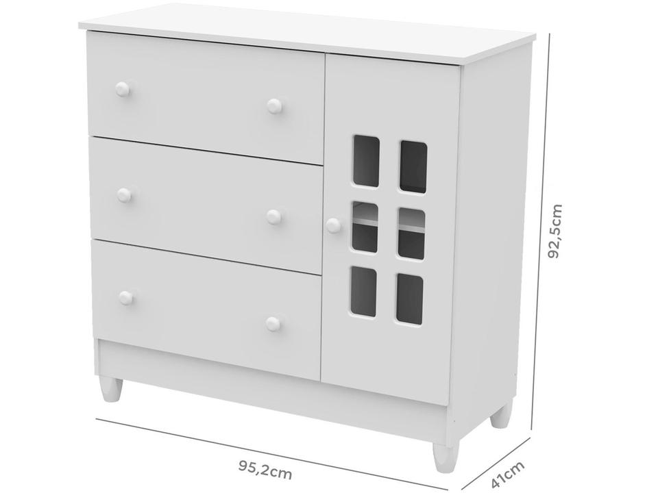 Quarto de Bebê Completo com Berço + Guarda Roupa - 10