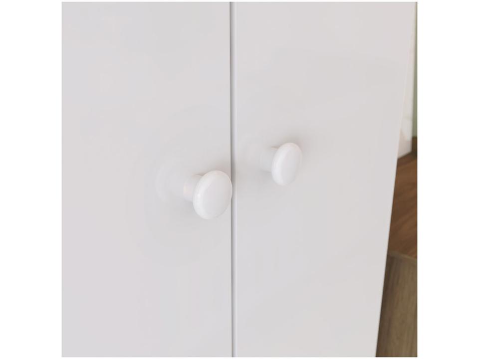 Quarto de Bebê Completo com Guarda-roupa Berço e Cômoda Henn Labirinto Rústico e Branco - 8