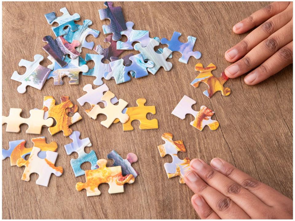 Quebra-cabeça 100 Peças Dragões Grow - 4