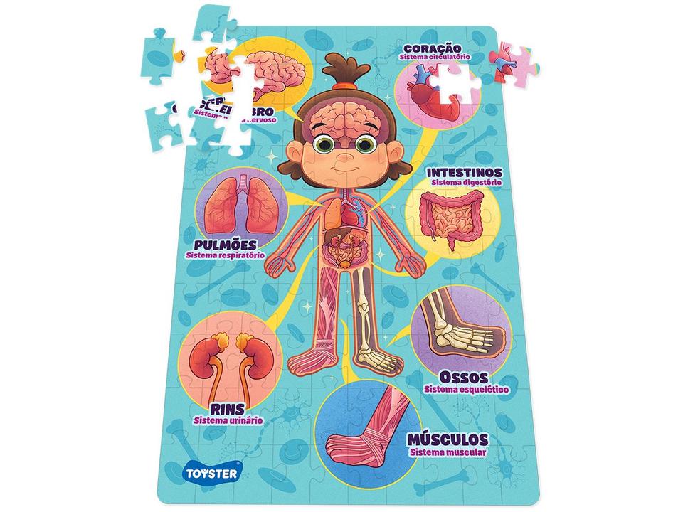 Quebra-cabeça 100 Peças Por Dentro do Corpo Humano - 1