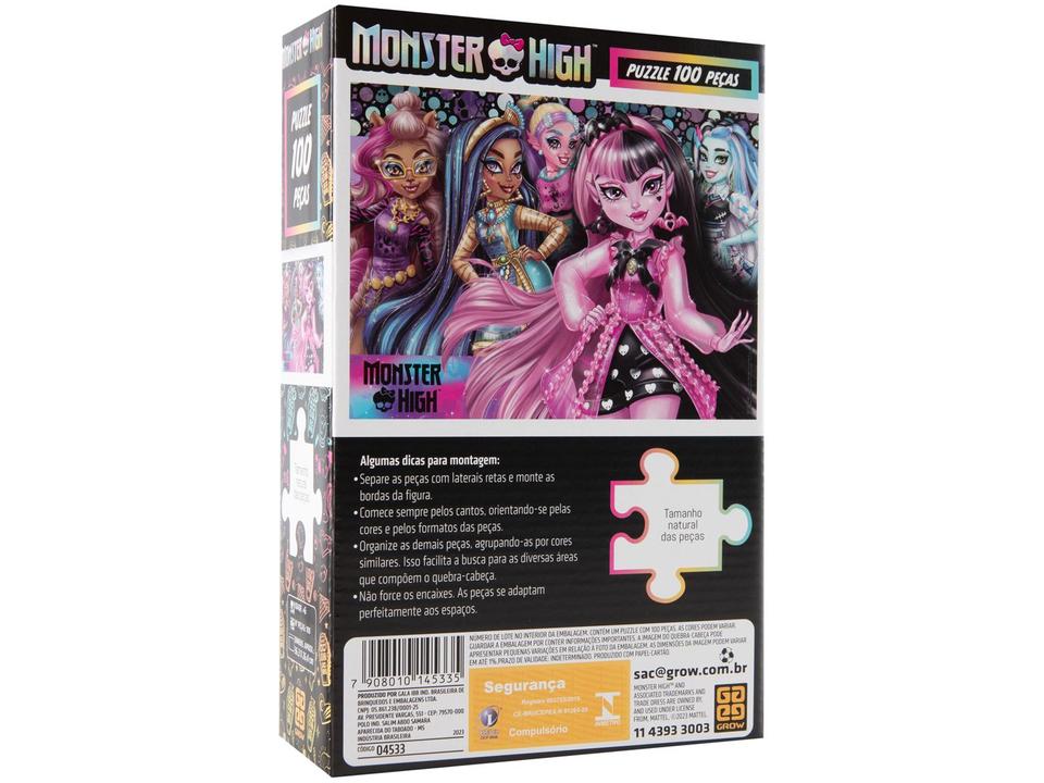 Quebra-cabeça 100 Peças Puzzle Monster High - 5