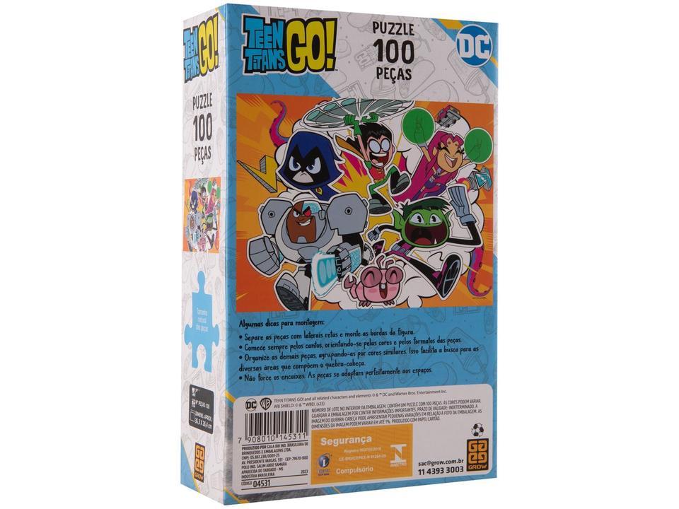 Quebra-cabeça 100 Peças Puzzle Teen Titans Go! - 5
