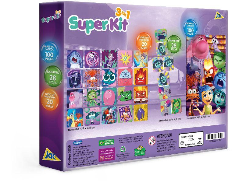 Quebra-cabeça 100 Peças Super Kit Divertidamente 2 - 4