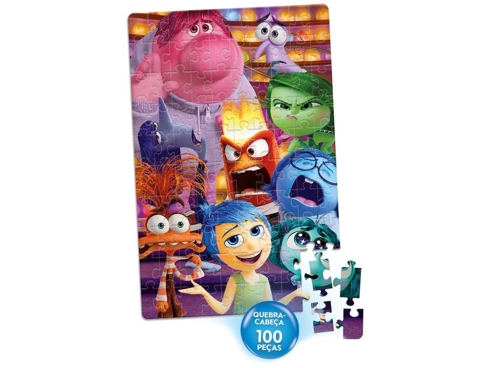 Quebra-cabeça 100 Peças Super Kit Divertidamente 2 - 1