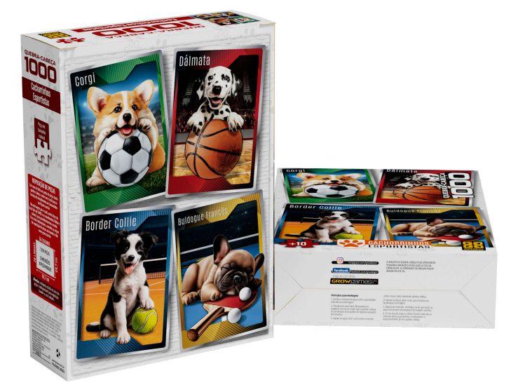 Quebra-cabeça 1000 Peças Cachorrinos Esportistas - 2