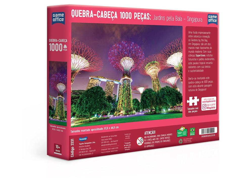 Quebra-cabeça 1000 Peças Game Office Jardins pela - 2