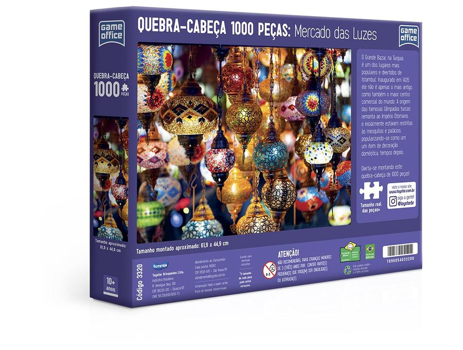 Quebra-cabeça 1000 Peças Mercado das Luzes - 2
