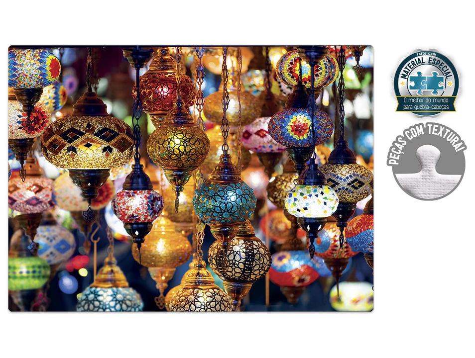 Quebra-cabeça 1000 Peças Mercado das Luzes - 1