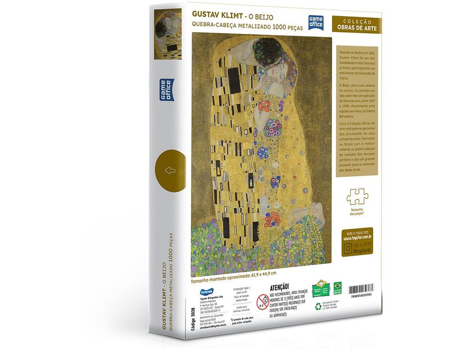 Quebra-cabeça 1000 Peças O Beijo Game Office - 2