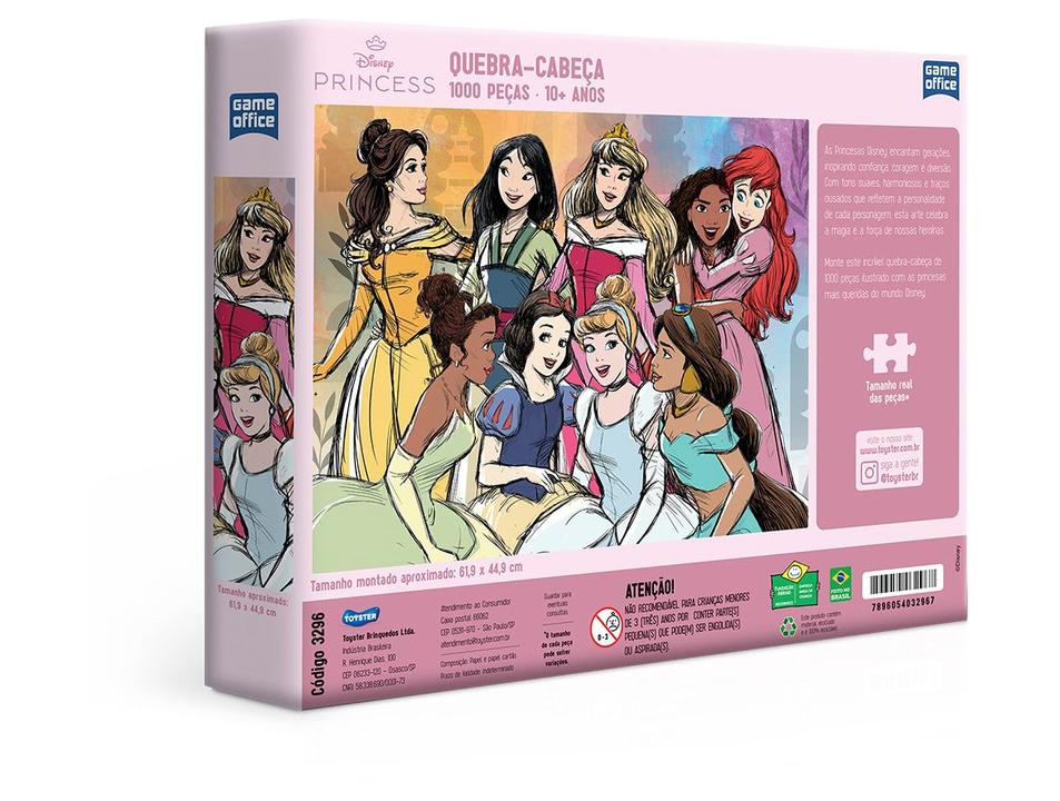 Quebra-cabeça 1000 Peças Princesas Game Office - 2
