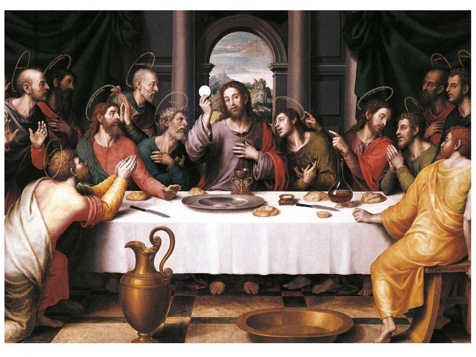 Quebra-cabeça 1000 Peças Puzzles Santa Ceia - 1