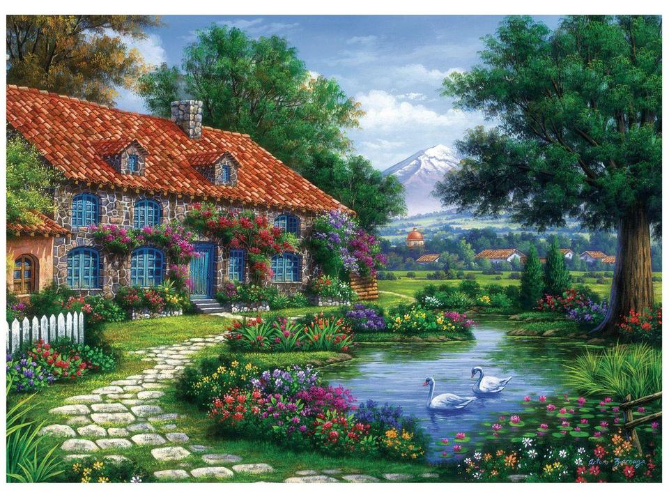 Quebra-cabeça 1000 Peças Recanto do Cisnes - 2